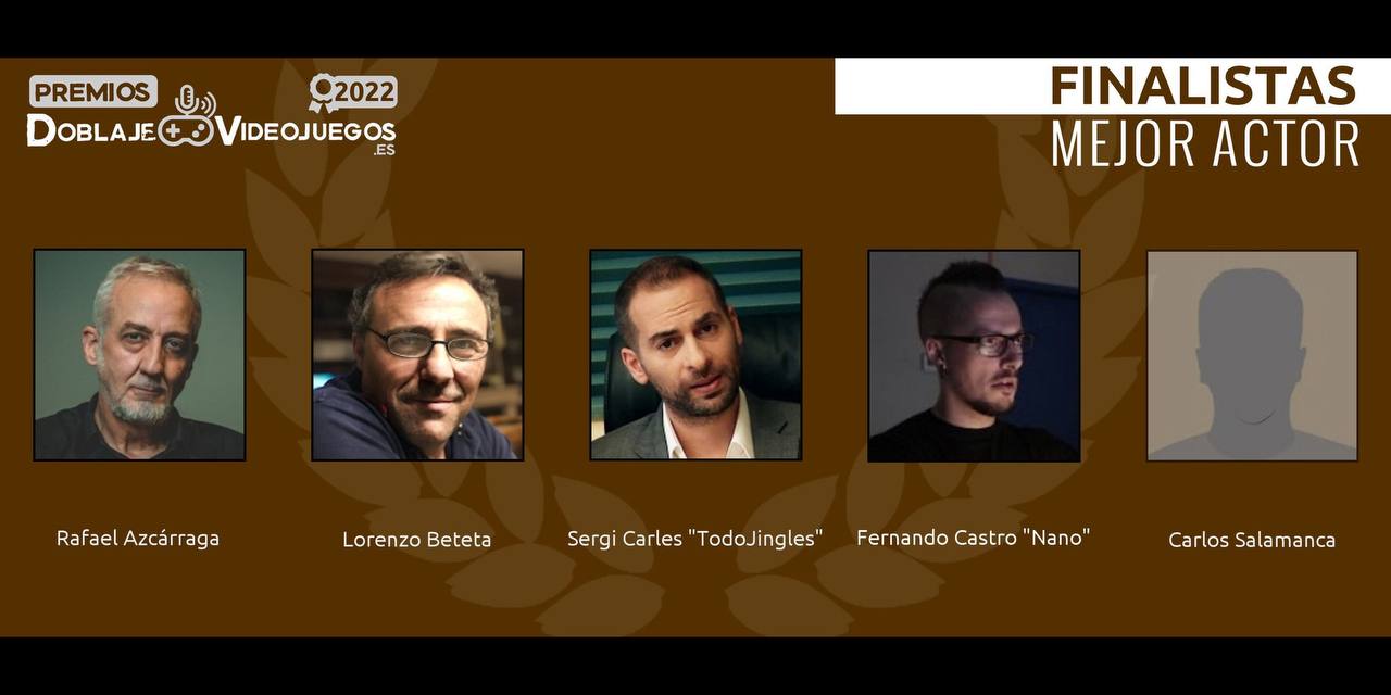 Premios Mejor Doblaje Masculino de Videojuegos 2023 - Todojingles Finalista -