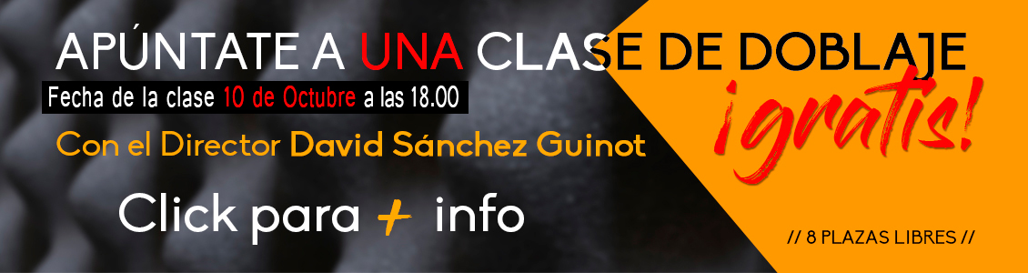 Clase de doblaje gratis en TodoJingles. 1 de Octubre.